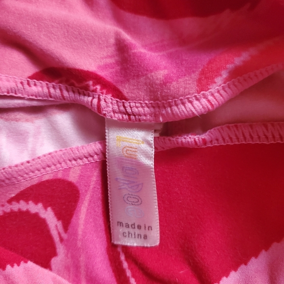 LuLaRoe Heart Leggings Sz Tween - Picture 3 of 4